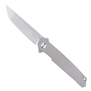 Ruike Frame Lock Folding Knife | Grey / Satin | M126-TZ