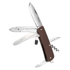 Ruike M41 Multifunction Folding Knife | Brown / Mirror