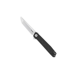 Ruike Knives P127-CB Black G10 CF Handle Brushed 14C28N Steel Folding Knife