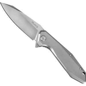 Ruike Knives P135-SF Stainless Steel Frame Lock Folding Knife - Grey / Satin