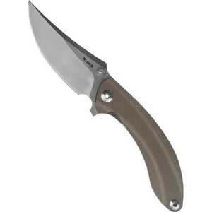 Ruike Liner Lock Folding Knife | Brown / Satin | P155-W