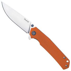 Ruike Frame Lock Folding Knife | Orange / Satin | P801-J