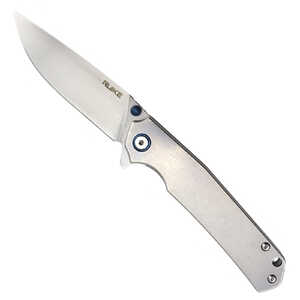 Ruike Knives P801-SF Full Grey Stonewash 14C28N 420 SS Handle Folding Knife