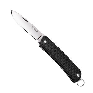 Ruike Slip Joint Keychain Folding Knife | Black / Silver | S11-B