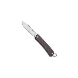 Ruike Slip Joint Keychain Folding Knife | Brown / Silver | S11-N
