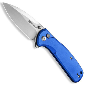 Sencut ArcBlast Button Lock Folding Knife | Blue / Satin