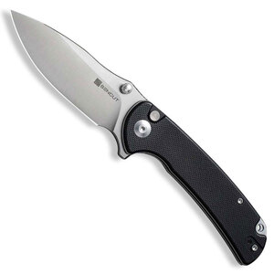 Sencut Pulsewave Button Lock Folding Knife | Black / Satin