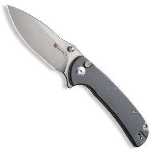 Sencut Pulsewave Button Lock Folding Knife | Grey / Satin