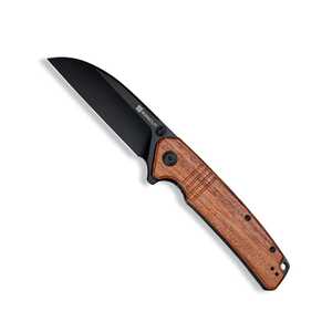 Sencut Awassi Liner Lock Folding Knife | Wood / Black | S24065-3