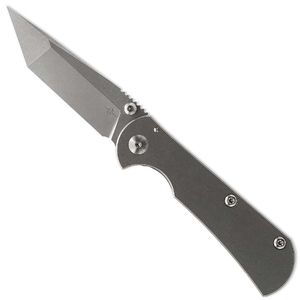 Toor Knives Chasm Stone Grey Titanium HandleFolding Knife