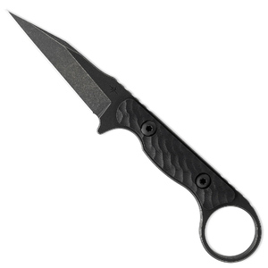 Toor Knives G10 Jank Shank Carbon Handle Black Nitro-V Fixed Blade Knife