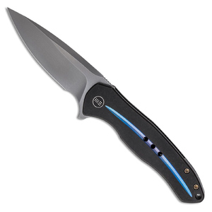 WE 2001E Kitefin Black & Blue Titanium Handle CPM-S35VN Steel Folding Knife