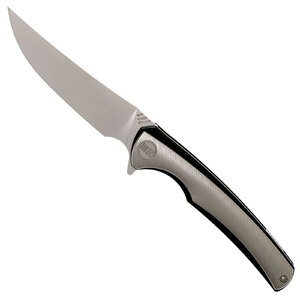 WE Knife 704E Liner Lock Folding Knife - Grey / Hand Rubbed