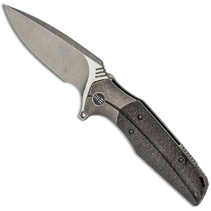 WE 707B Nitida Black Titanium & CF Handle CPM-S35VN Steel Folding Knife