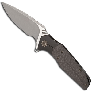 WE Knife 707F Nitida Frame Lock Folding Knife - Black & Grey / Satin
