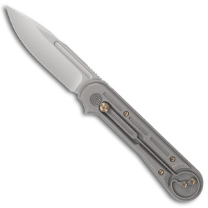 WE 815F Double Helix Grey Titanium Handle Stonewash CPM-S35VN Folding Knife