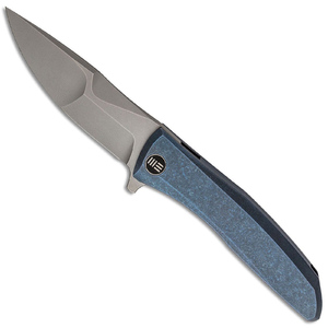 WE 923A Scoppio Blue Stonewash Titanium Handle CPM-20CV Steel Folding Knife