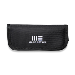 WE Knife Black Nylon Zippered Pouch with Polishing Cloth