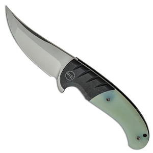 WE Knife Curvaceous Frame Lock Folding Knife | Natural Jade / Grey