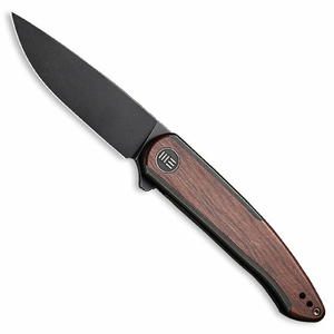 WE Knife Smooth Sentinel Liner Lock Folding Knife | Guibourtia Wood / Black