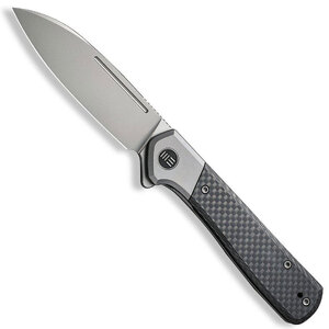 WE Knife WE20050-1 Soothsayer Titanium CF Folding Knife - Black / Silver