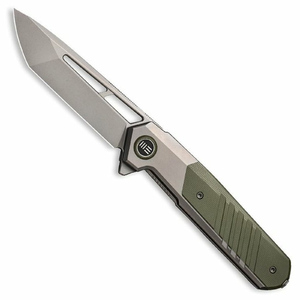 WE Knife Arsenal Frame Lock Folding Knife | Green / Grey