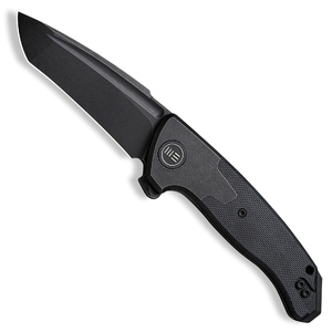 WE Knife Press Check Tanto Frame Lock Folding Knife | Black