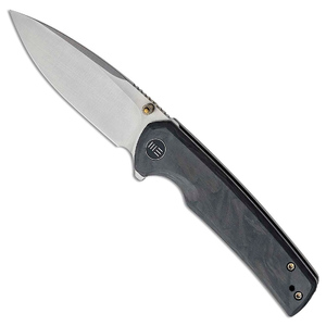 WE Knife Subjugator Frame Lock Carbon Fibre Folding Knife | Black / Satin