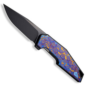 WE Knife OAO (One and Only) Nested Frame Lock Folding Knife | Timascus / Black
