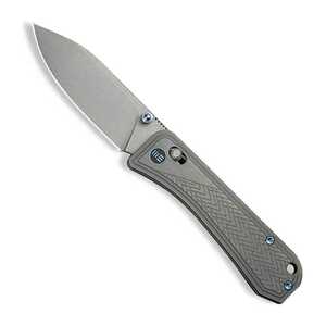 WE Knife Bougie Banter Crossbar Lock Folding Knife | Grey / Stonewash