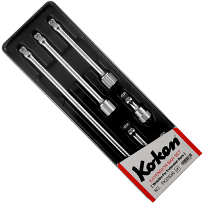 Ko-Ken 6pc 3/8" Dr Wobble Extension Bar Set (32-250 mm)