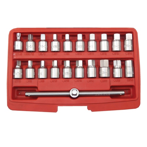 AOK by KC Tools 21pc 3/8" Dr Master Oil Drain Plug Key Set