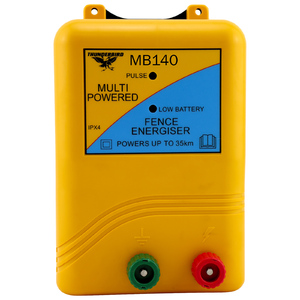 Thunderbird MB-140 15km Mains & Battery Electric Fence Energiser