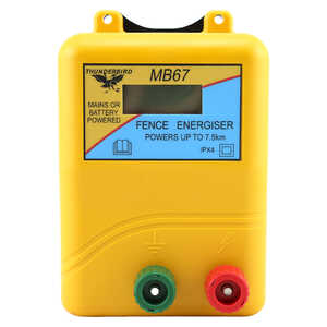 Thunderbird 7.5km Mains / Battery Electric Fence Energiser | MB-67
