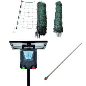Nemtek 100m Electric Goat Netting and 5km Solar Battery Fence Energiser