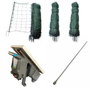 Nemtek 150m Electric Goat Netting and 15km Solar Battery Fence Energiser