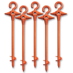 Oztent Edition BlueScrew 5pc Small Screw-In Tent Pegs