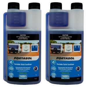 Chemtech 2 Pack 1L Portasol Portable Toilet Sanitiser | POR-1L