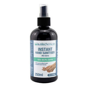 Austech Chemicals Hand Mist Sanitiser Spray Bottle 250ml