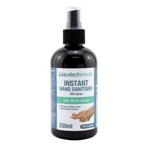 Austech Chemicals 12 Pack 250mL Hand Mist Sanitiser Spray Bottle | SAN250ML