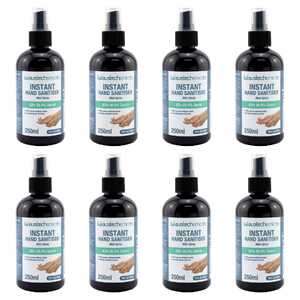Austech Chemicals 8 Pack 250mL Hand Mist Sanitiser Spray Bottle | SAN250ML