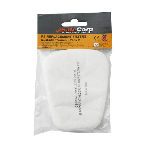 Safecorp P2 Filter Cartridge 2pk for SCP1085 Mask