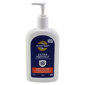 Auscreen 500ml Ultra Protect Sunscreen Lotion SPF 50+