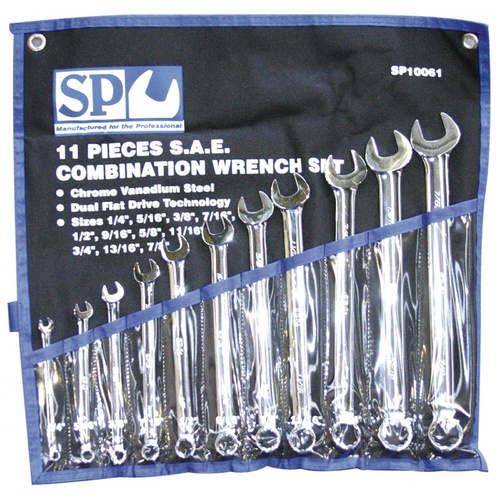 SP Tools 11pc SAE Combination Spanner Set