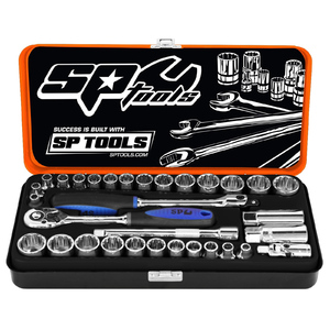 SP Tools 32pc 3/8" Drive 12pt Metric / SAE Socket Set -SP20200