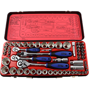 SP Tools 59pc Socket Set Metric & SAE 1/4" 3/8" & 1/2" - SP20280