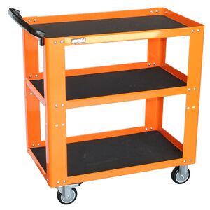 SP Tools 3 Shelf Professional Workshop Service Trolley - Orange