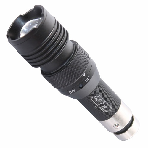 SP Tools 12V LED Adjustable Beam Rechargeable Flashlight Torch