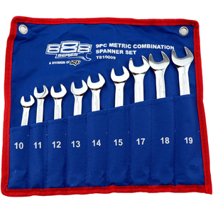 888 Tools by SP Tools 9pc Metric Spanner Set in Pouch