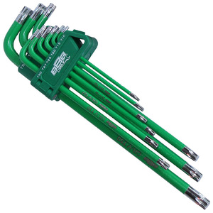 888 Tools 9pc Hex Allen Key Set - Torx (Green)